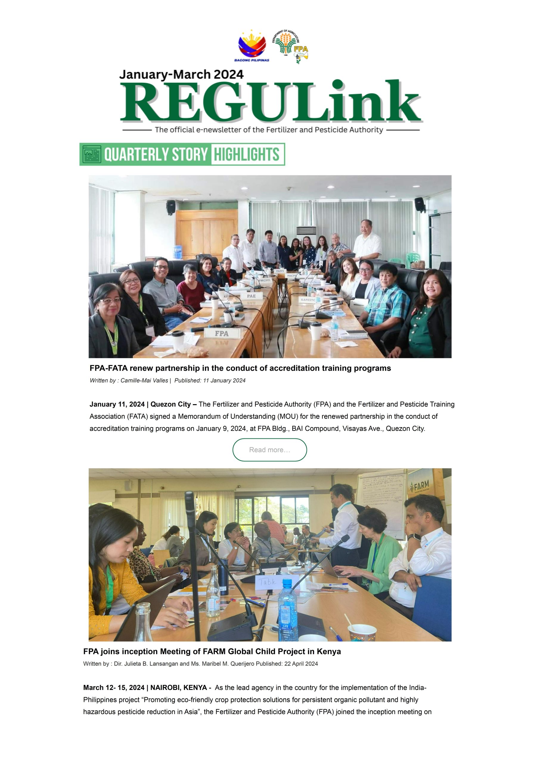 REGULink 2024 Issue No. 1