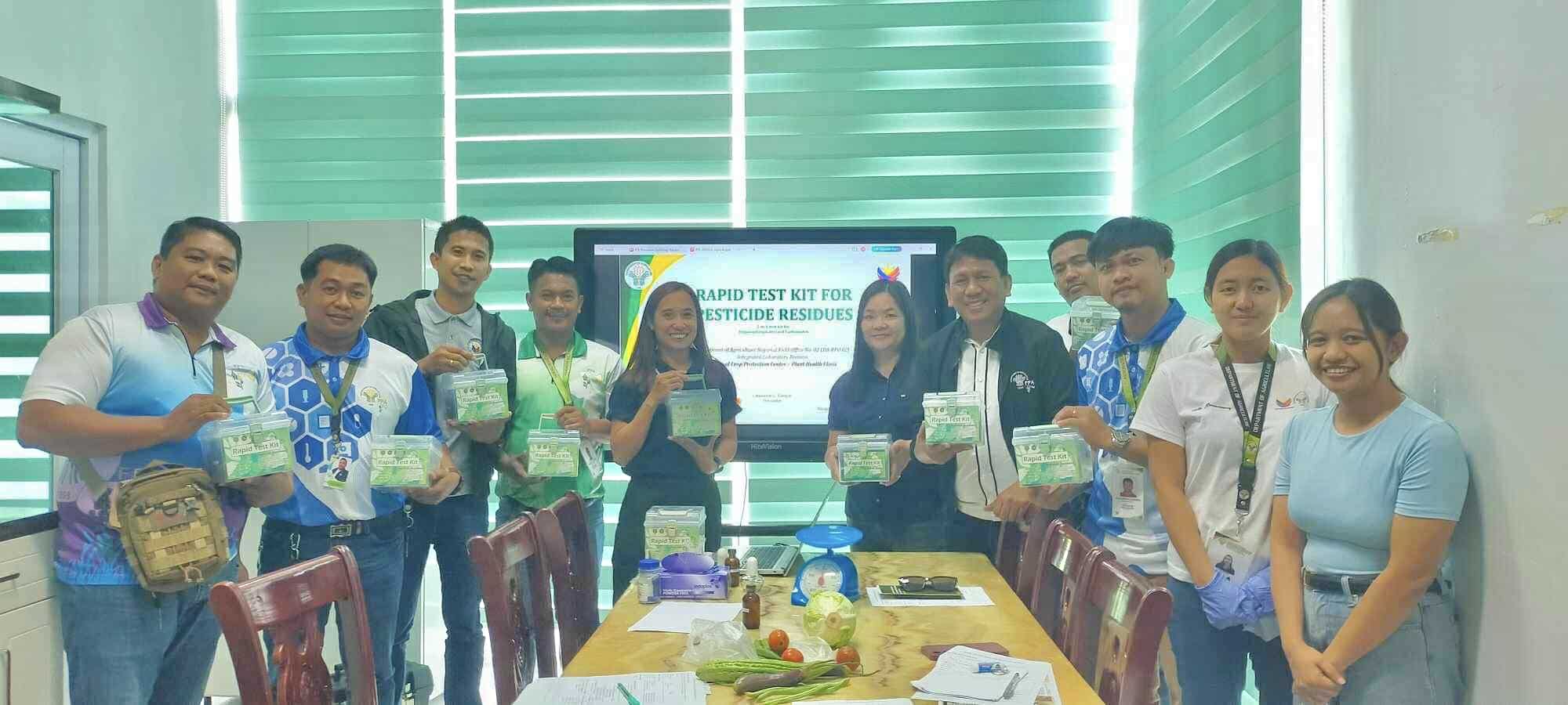 8 FPA Region II personnel attend training on RTK for pesticide residue in vegetables